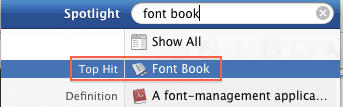 05 Find Fontbook