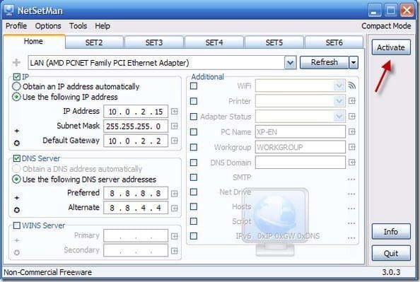 05 Activateprofilein Net Set Man