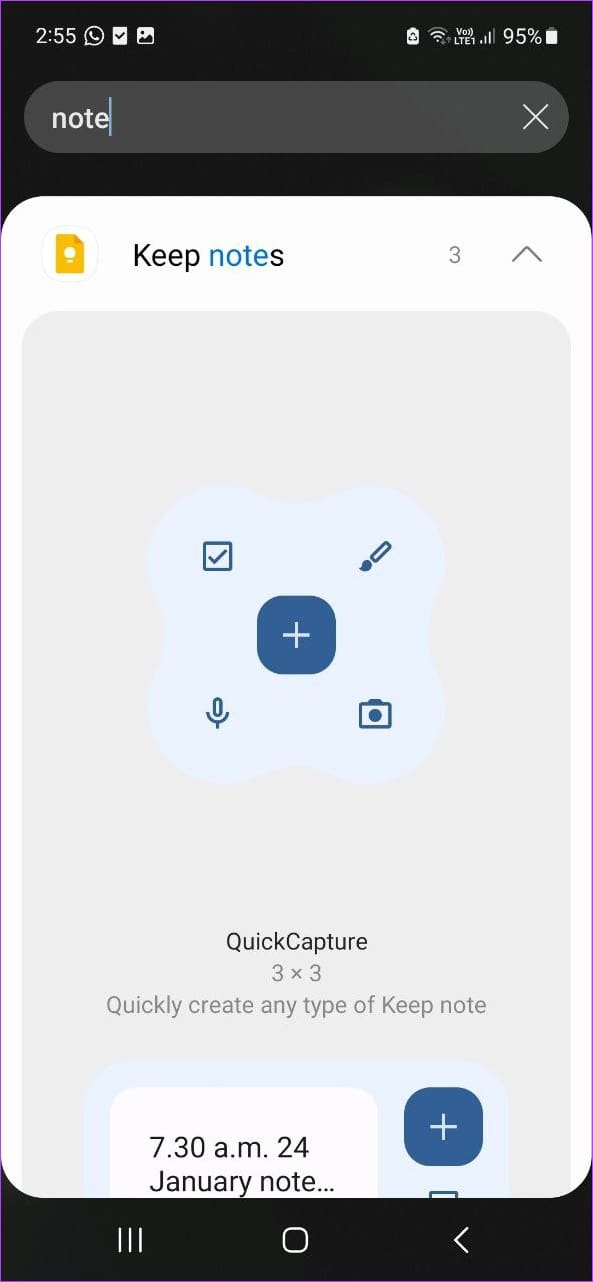 Google Keep Widget 1