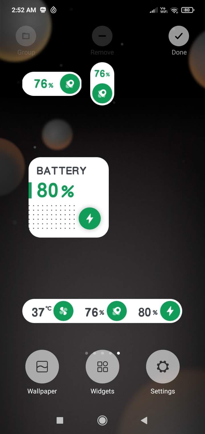 CPU Monitor - temperature Widget 2