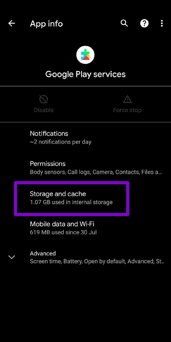 Google Play Services App Info