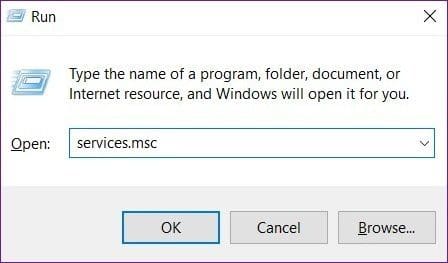 Run Dialog Box