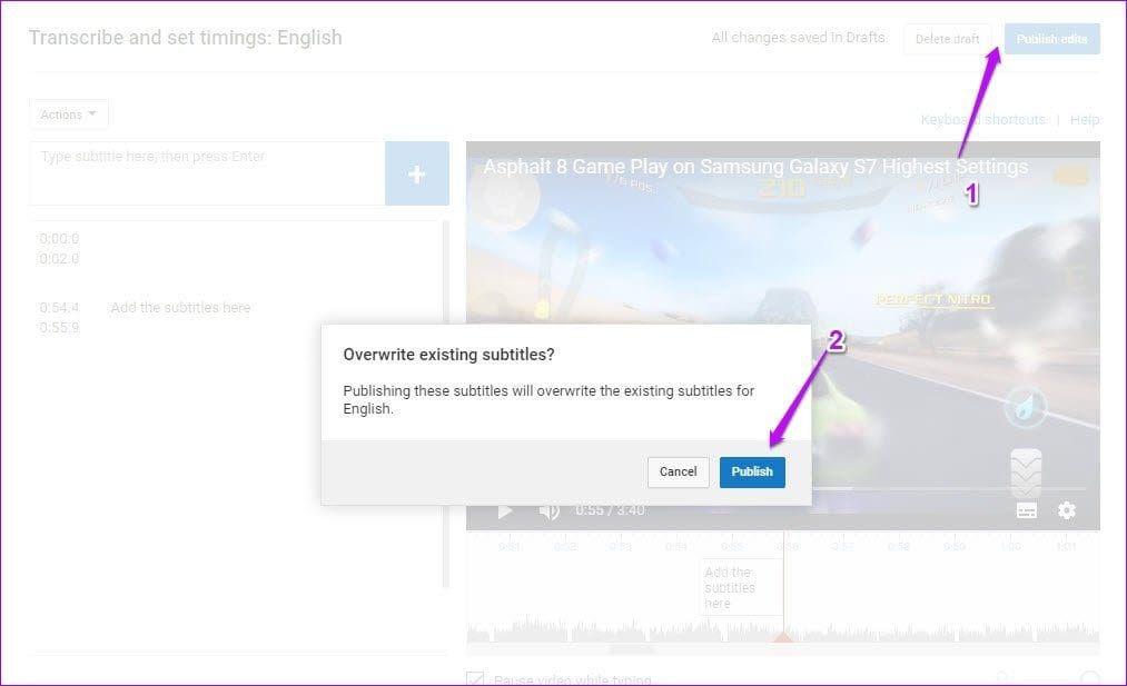 Add Text Subtitles Youtube Videos After Uploading 5