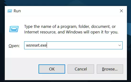 Clear microsoft store cache