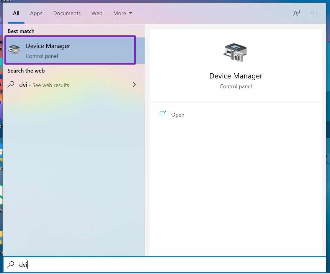 Open device manager