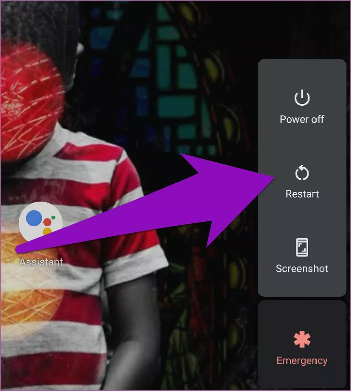 Restart android