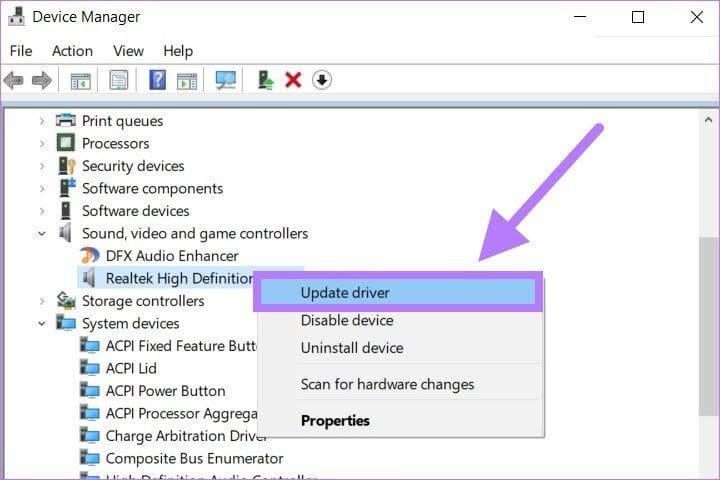 Update driver