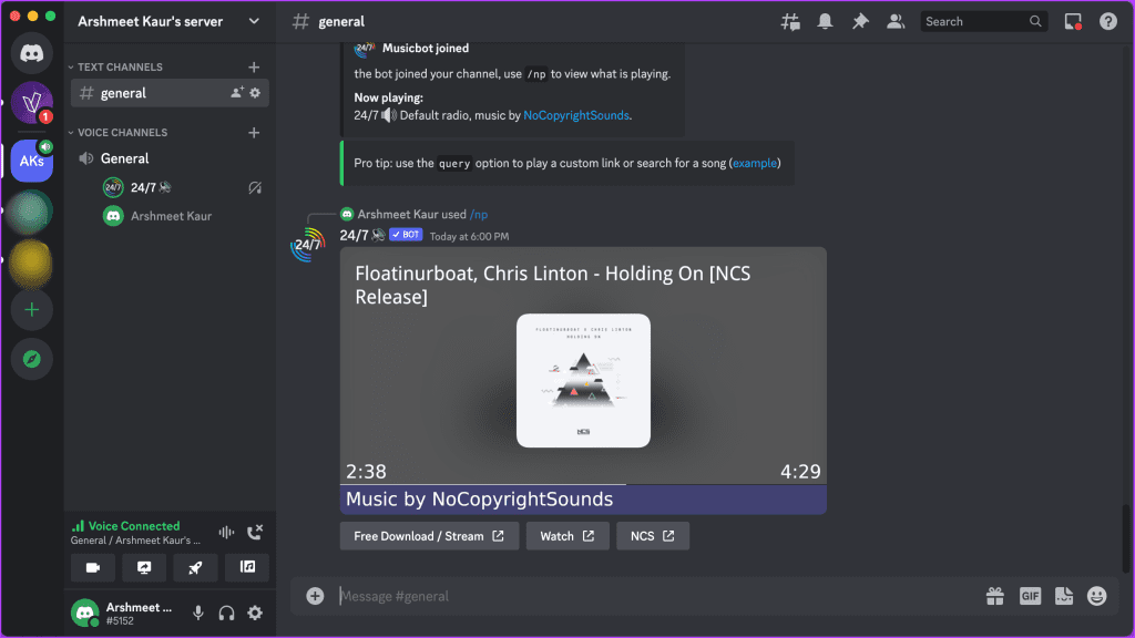 24/7 Music Bot for Discord