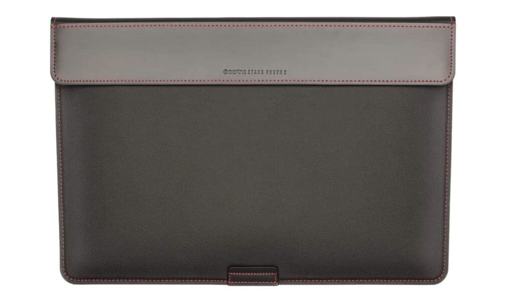 4. BEFiNE Leather Tasca Stand Sleeve
