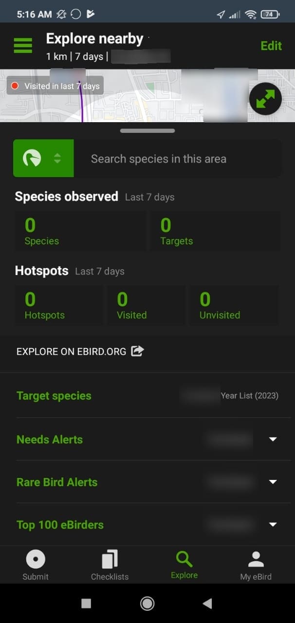 eBird App 2