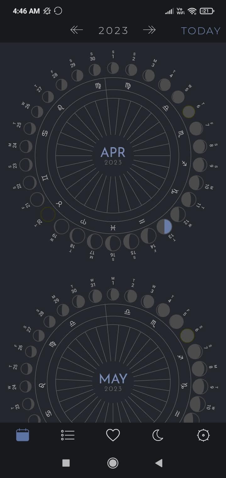 THE MOON CALENDAR 1