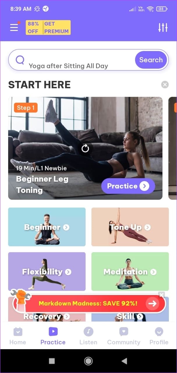 Daily Yoga app 1