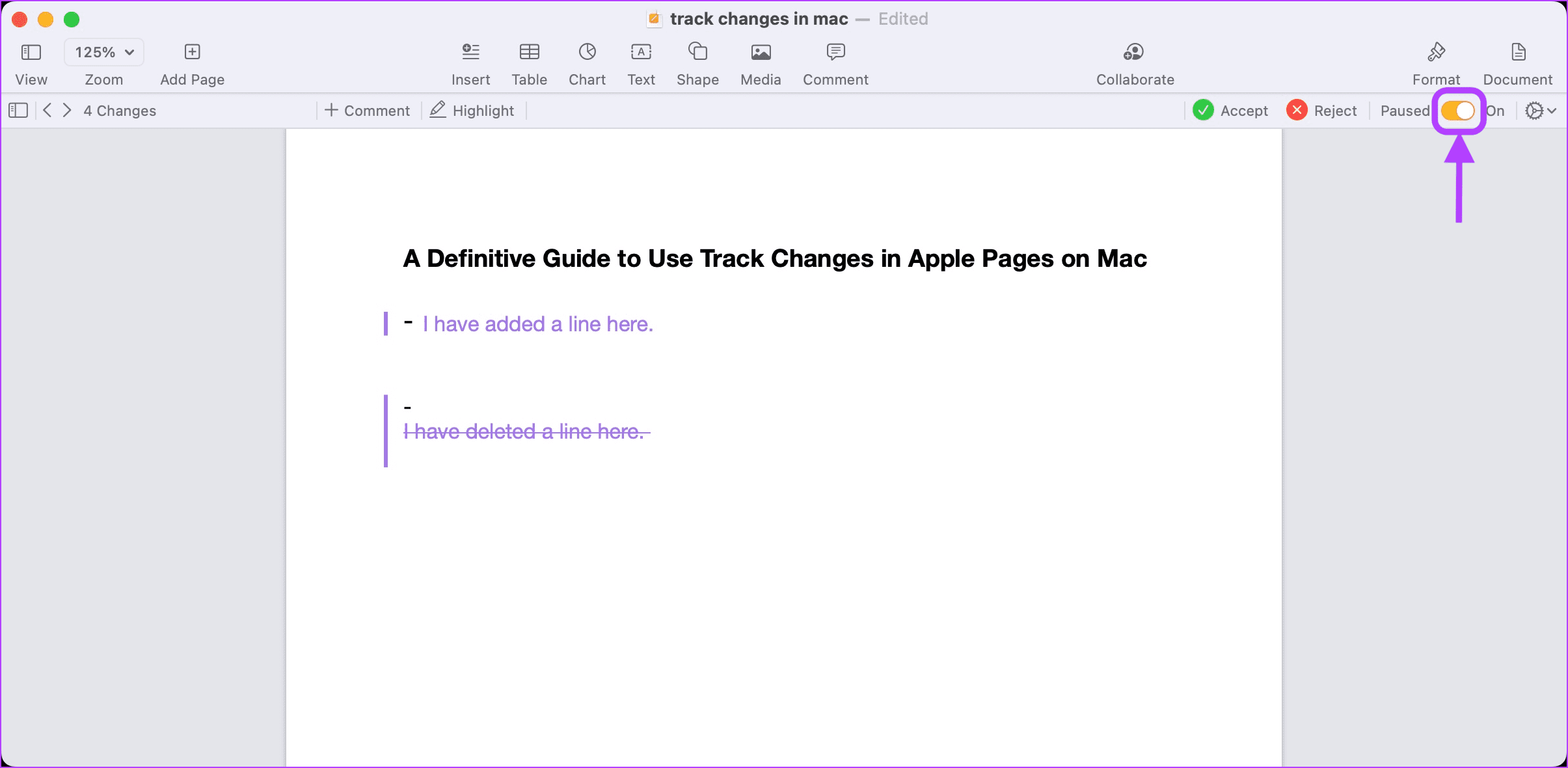 5. Pause Track Changes 3