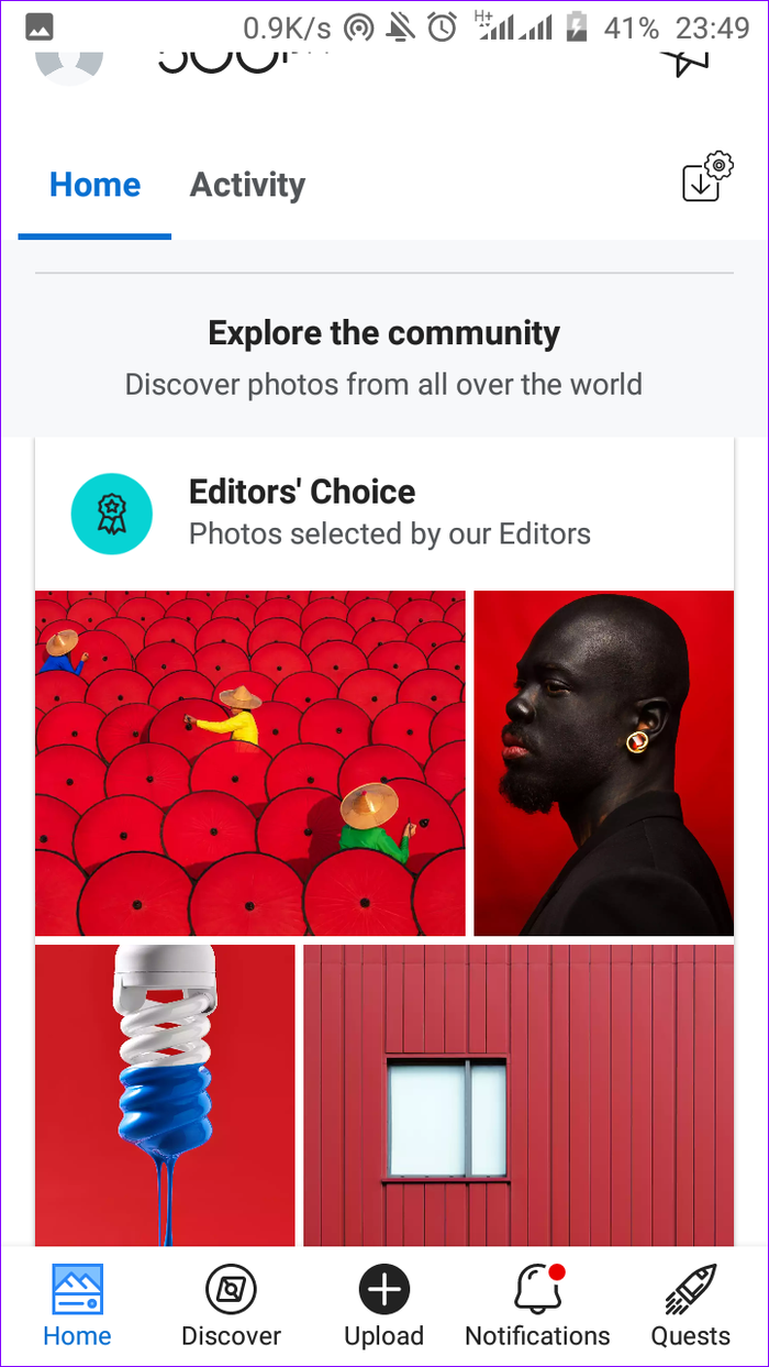 500px photo app community