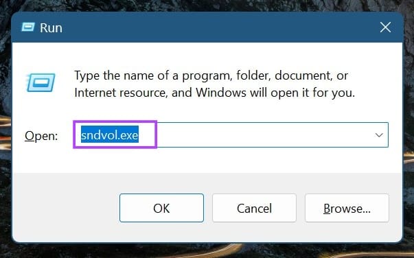 Type the command and press enter