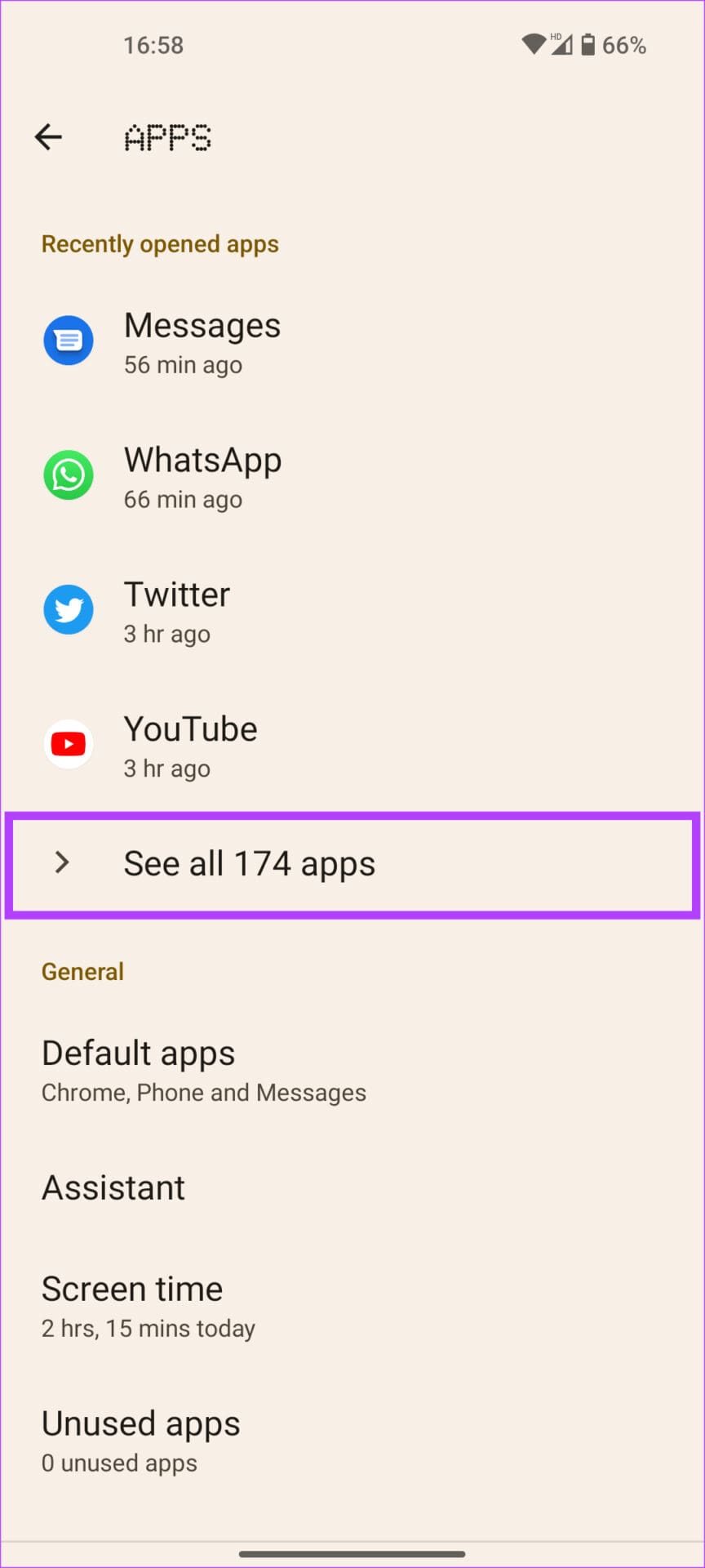 See all apps