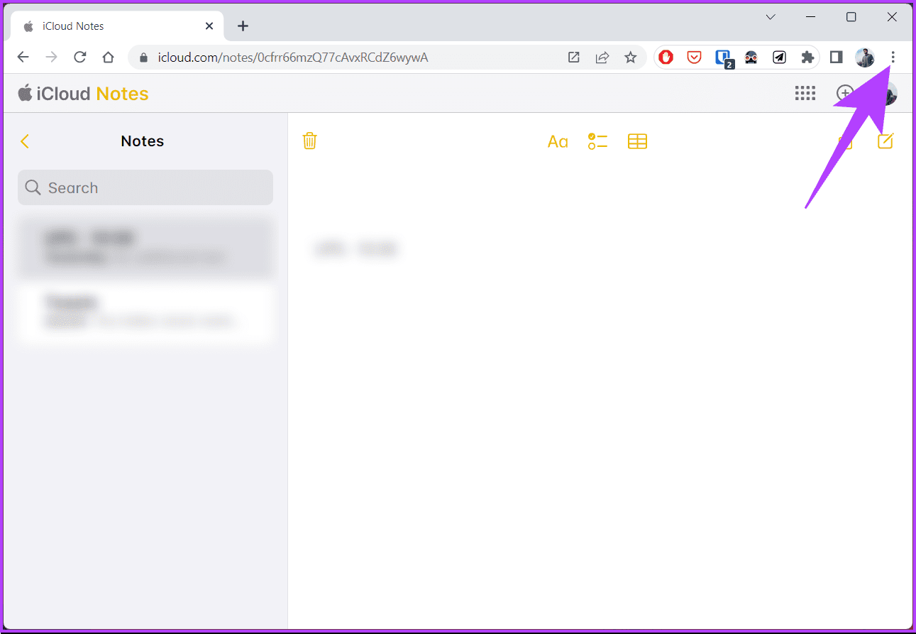 click on the three-dot Chrome menu