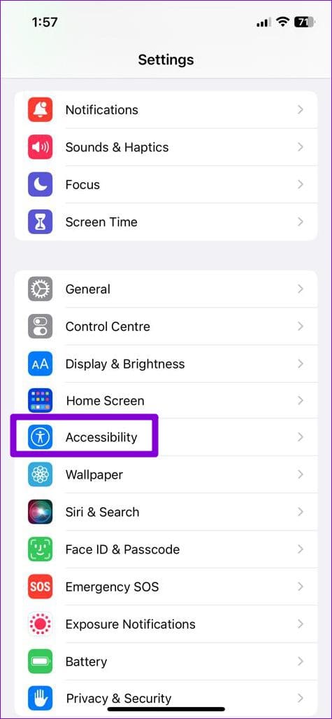 Accessibility on iPhone