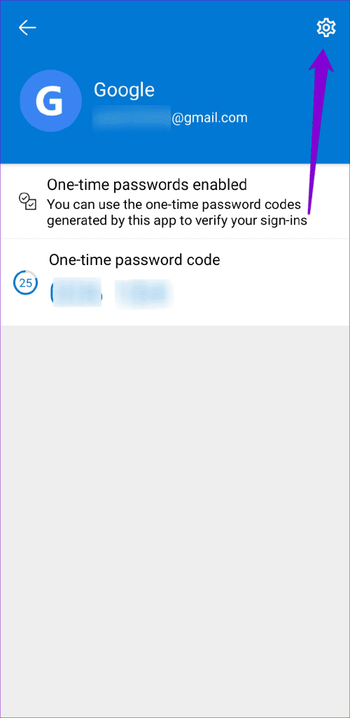 Accounts in Microsoft Authenticator