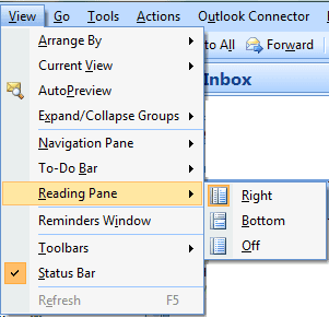 Activate Reading Pane