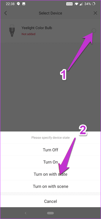 Activating Yeelight Scenes In Google Home 25