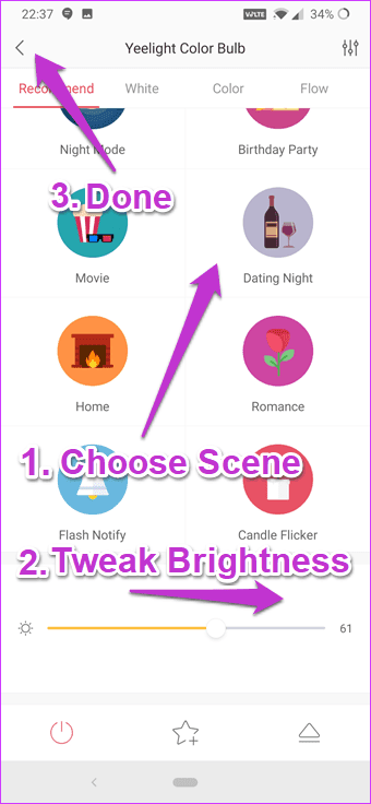 Activating Yeelight Scenes In Google Home 3