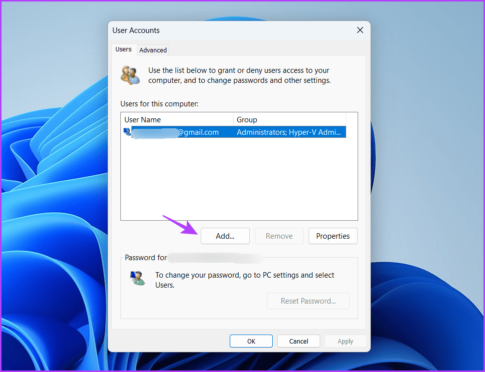 Add option to create new account