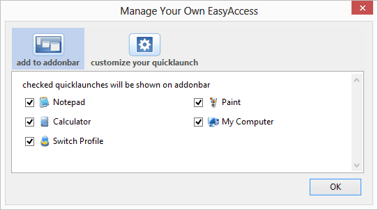 Add Add On Bar