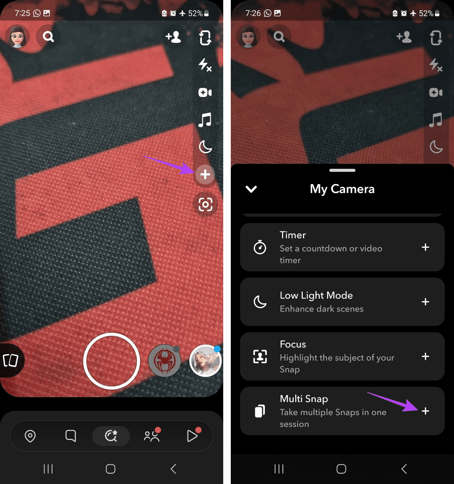 Open Multi Snap on Snapchat
