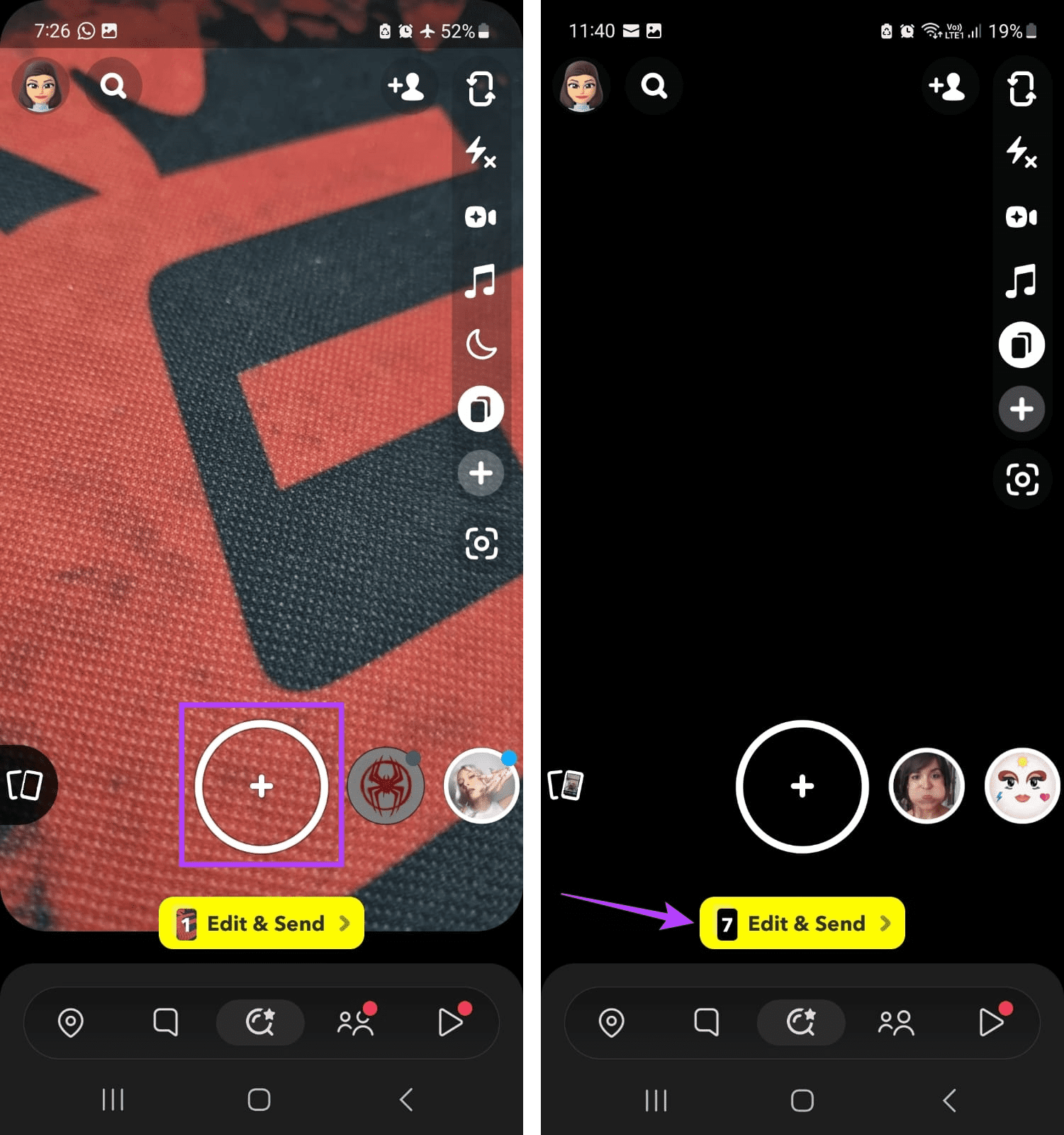 Take Multi Snaps on Snapchat