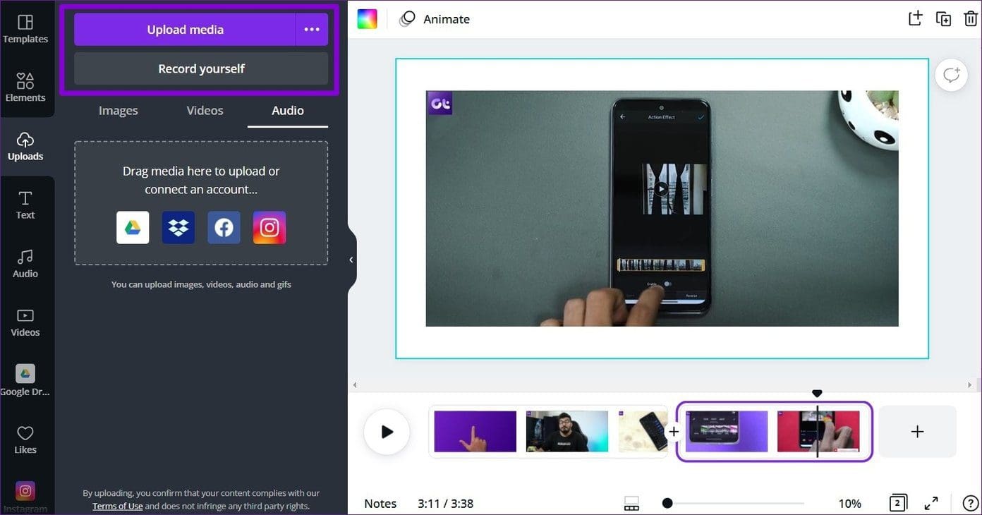 Add Custom Audio