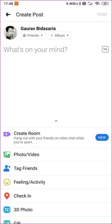 Add Custom Backgrounds to a Facebook Post 7