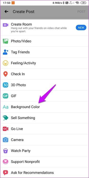 Add Custom Backgrounds to a Facebook Post 8