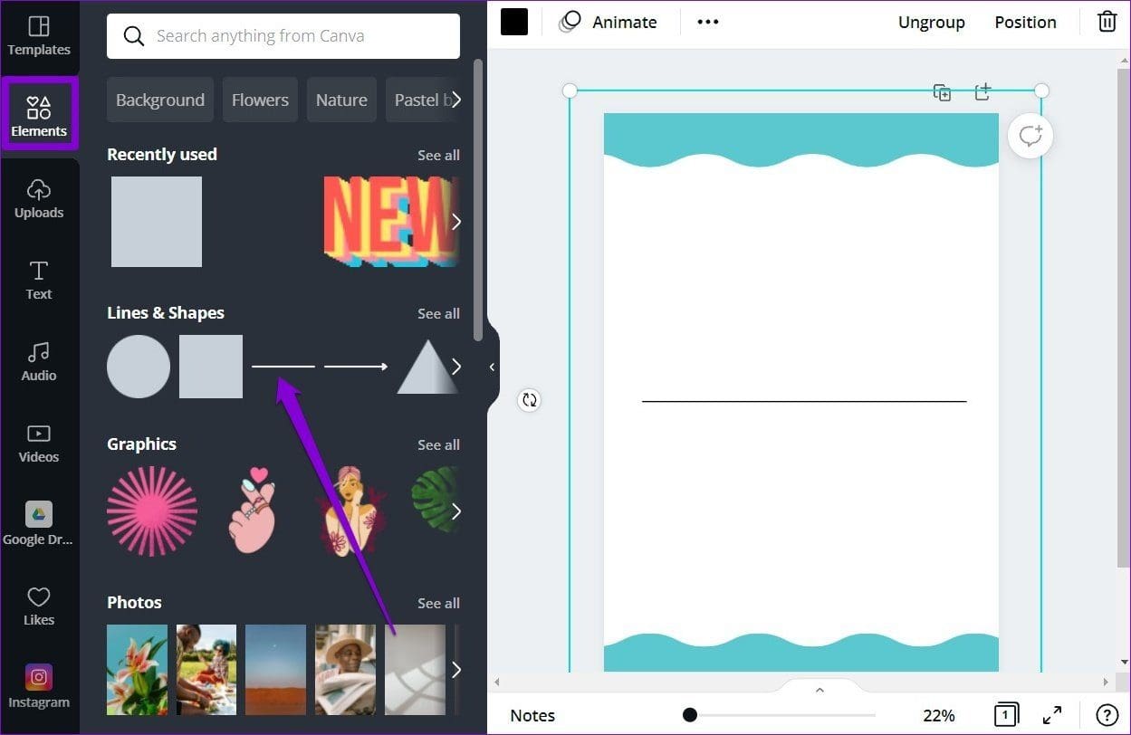 Add Elements to Template in Canva