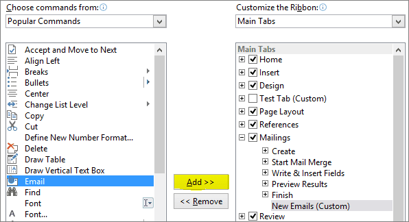 Add Email Tool