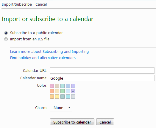 Add Google Subscription
