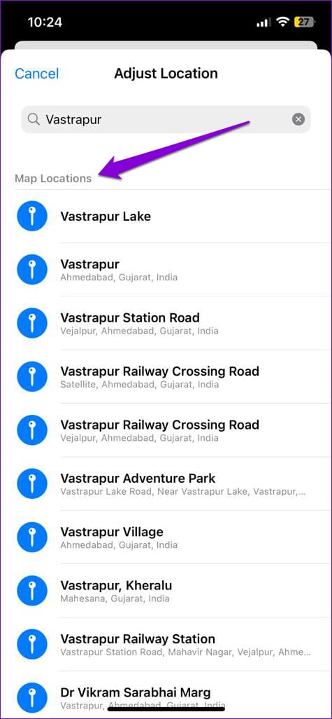 Add Location Details to Photo on iPhone