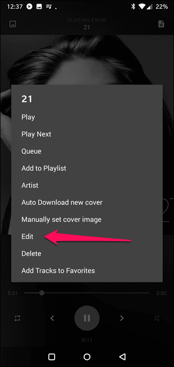 Add Lyrics In Black Player Music Player 7 Copy