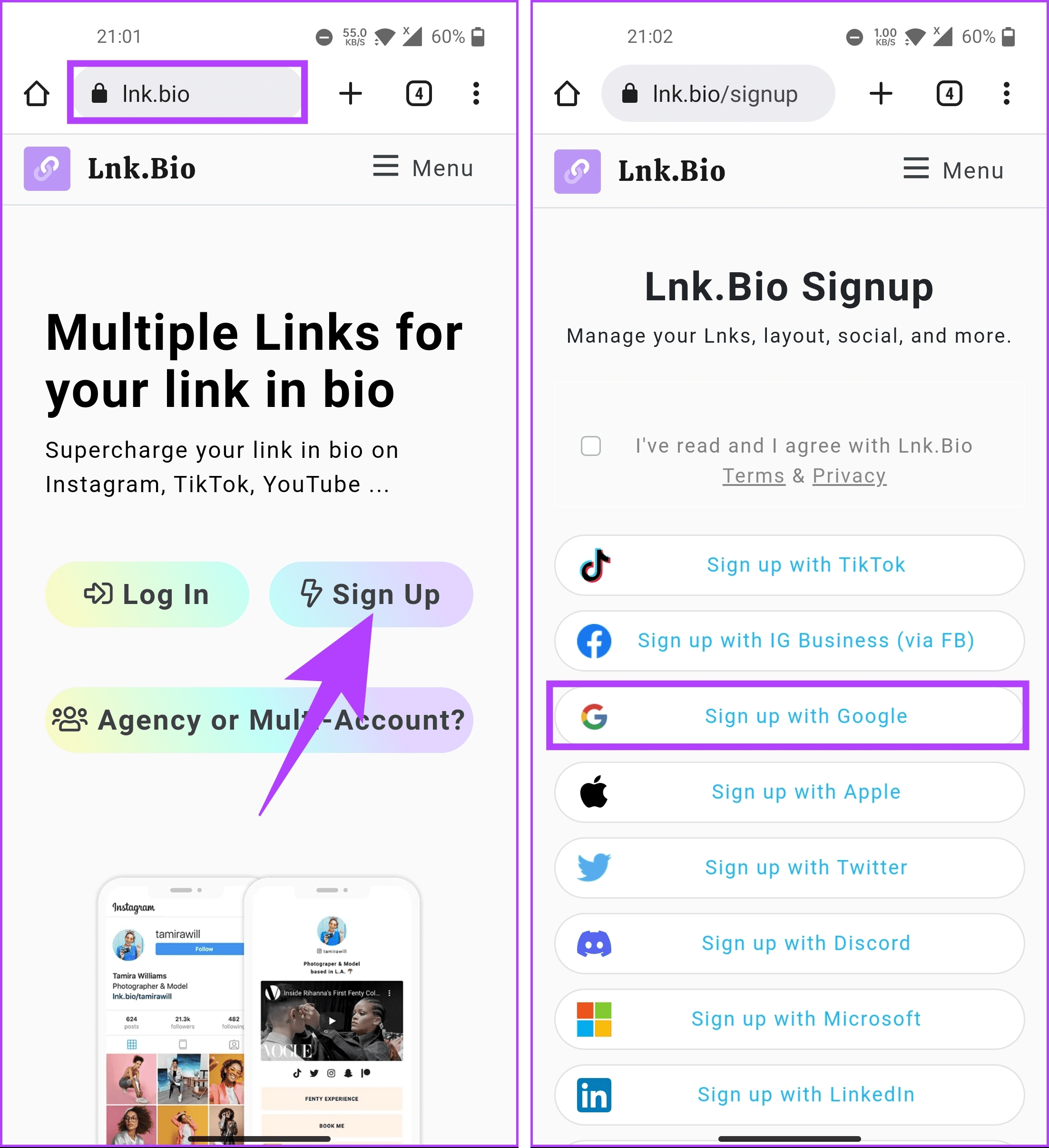 Open lnk.bio