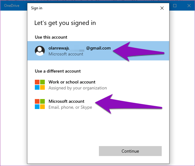 Add Multiple One Drive Accounts Windows 10 02