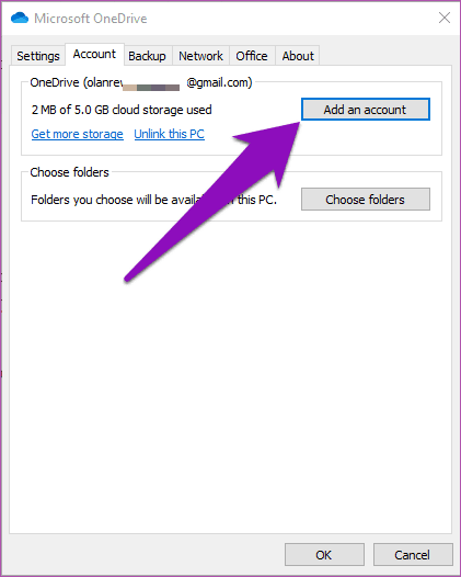 Add Multiple One Drive Accounts Windows 10 08