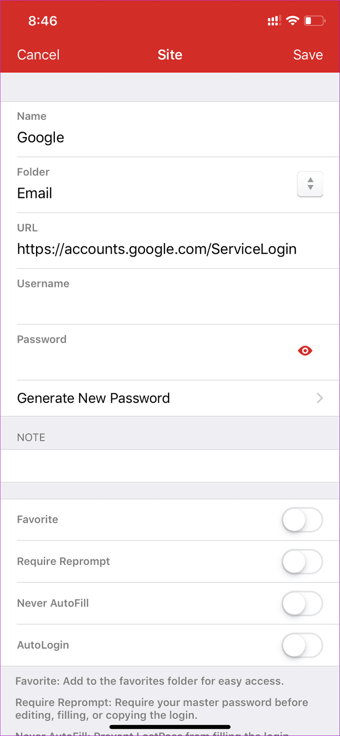 Add New Lastpass