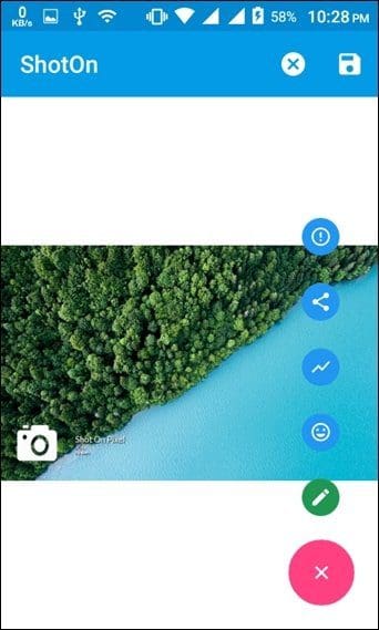 Add Shot On Watermark Android 17