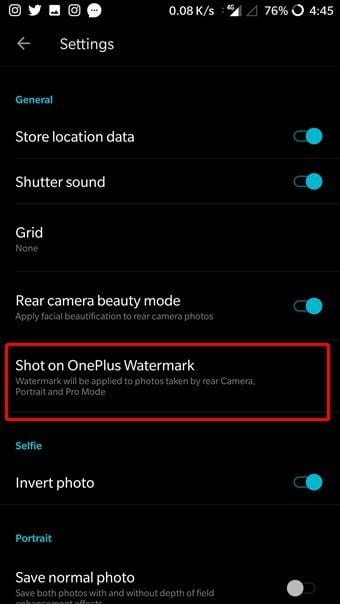Add Shot On Watermark Android 3