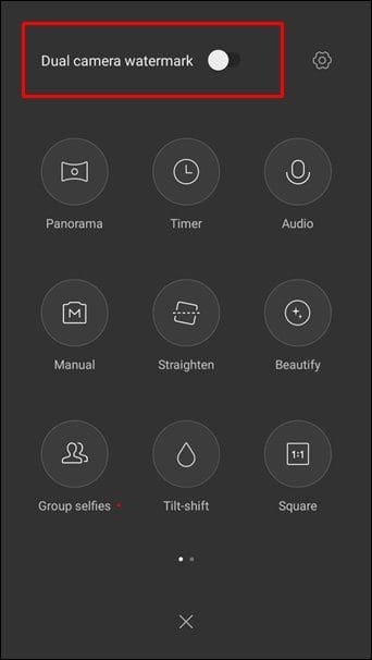 Add Shot On Watermark Android 8