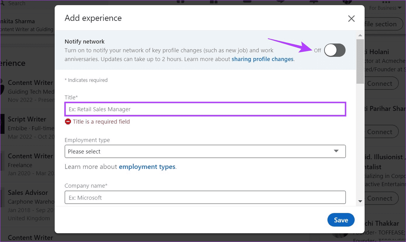 Add new position title