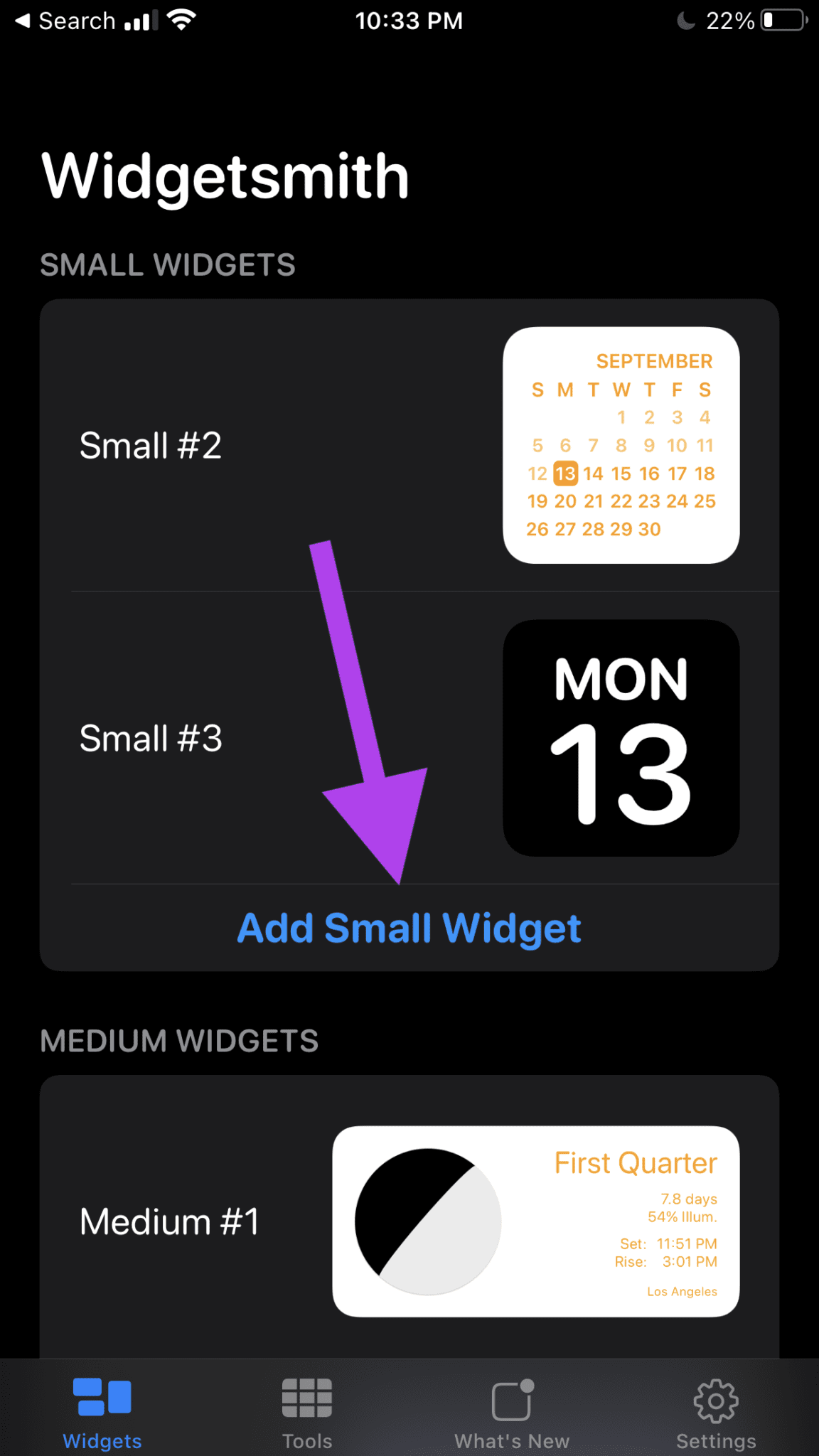 Add a Widget