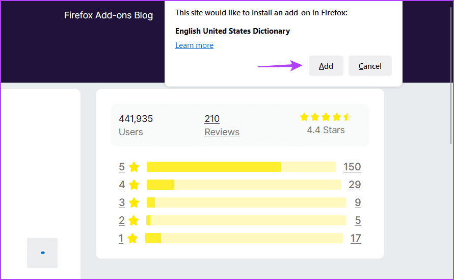 Add button in Firefox