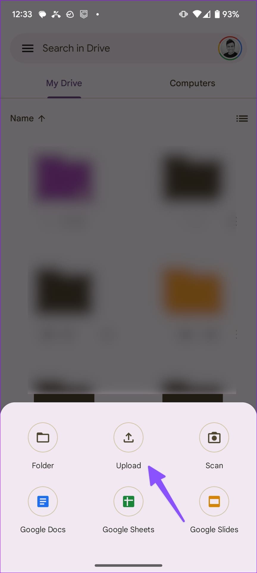 upload an audio