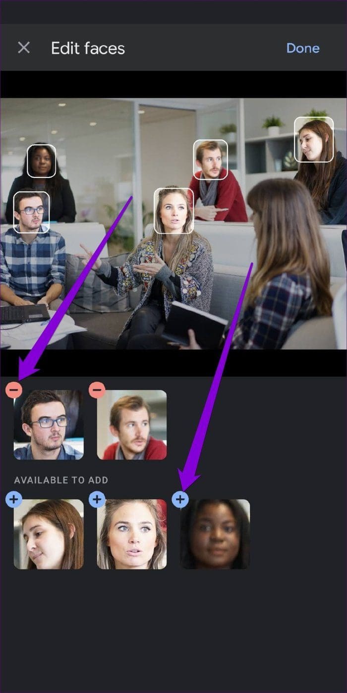 Add or Remove Faces in Google Photos